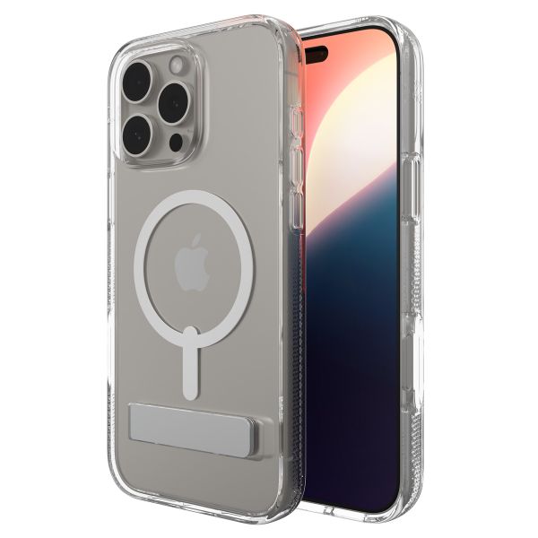 ZAGG Crystal Palace Snap KickStand Case met MagSafe iPhone 16 Pro Max - Transparant