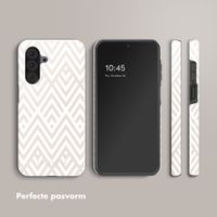 Selencia Vivid Backcover Samsung Galaxy A26 - Beige Zigzag