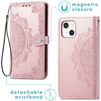 imoshion Mandala Bookcase iPhone 13 - Rosé Goud