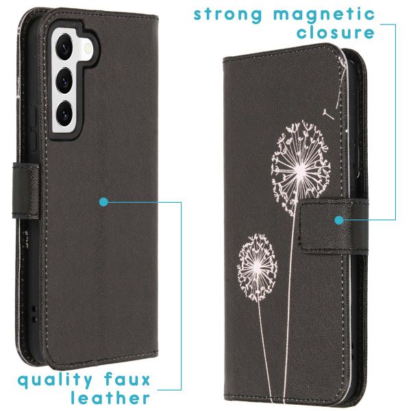 imoshion Design Softcase Bookcase Samsung Galaxy S22 - Dandelion