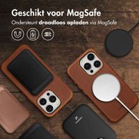 Accezz Vintage Leather Magsafe Backcover Apple iPhone 15 Pro - Tabacco Cognac