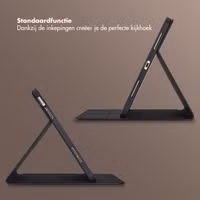 Selencia Riva Bookcase Apple iPad 11 (2025) 11 inch A16 / iPad 10 (2022) 10.9 inch - Zwart