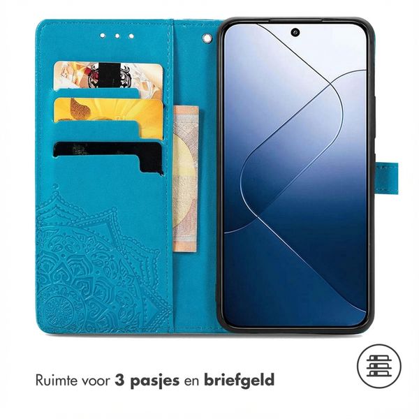 imoshion Mandala Bookcase Xiaomi 14T - Turquoise