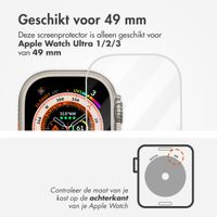Accezz Gehard glas screenprotector met applicator Apple Watch Ultra 1 / 2 / 3 - 49 mm