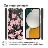 imoshion Design hoesje Samsung Galaxy A34 (5G) - Bloem - Roze / Groen