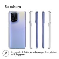 Accezz Clear Backcover Oppo Find X5 Pro 5G - Transparant