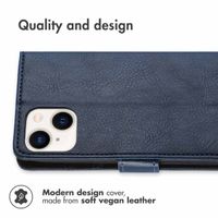 imoshion Luxury Bookcase Apple iPhone 15 - Dark Blue