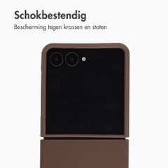 Accezz Liquid Silicone Backcover Samsung Galaxy Z Flip 8 - New Tea Brown
