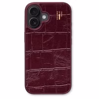 iDeal of Sweden Vegan Leather MagSafe Backcover Apple iPhone 17 - Fine Wine Croco