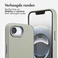 Accezz MagSafe Leather Backcover Apple iPhone 16e - Light Grey