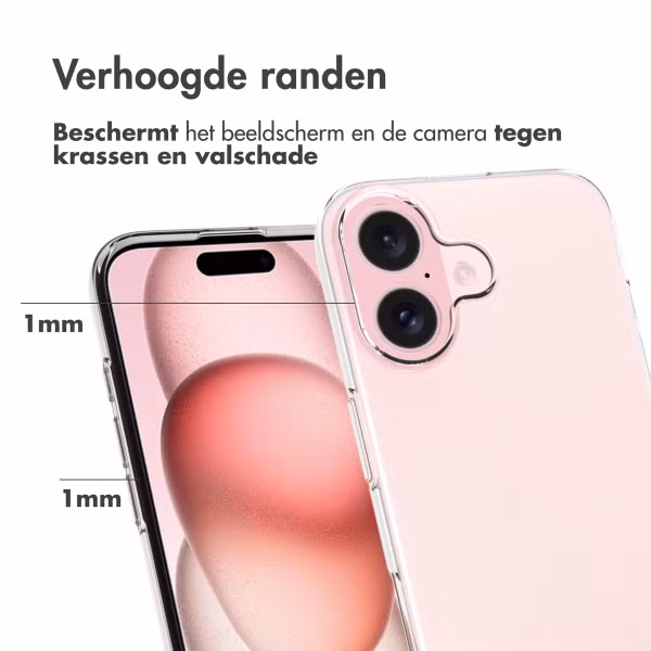 Accezz Clear Backcover Apple iPhone 17 - Transparant