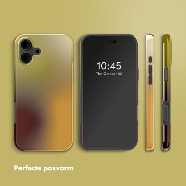 Selencia Vivid Backcover met MagSafe Apple iPhone 16 - Gradient Olive Dust