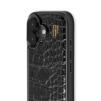 iDeal of Sweden Vegan Leather MagSafe Backcover Apple iPhone 17 - Black Croco