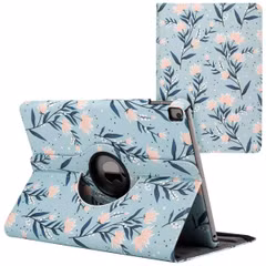 imoshion 360° Draaibare Design Bookcase Apple iPad 9 (2021) 10.2 inch / iPad 8 (2020) 10.2 inch / iPad 7 (2019) 10.2 inch - Flowers