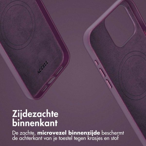 Accezz Leather Bookcase 2-in-1 met MagSafe Apple iPhone 15 Pro Max - Heath Purple