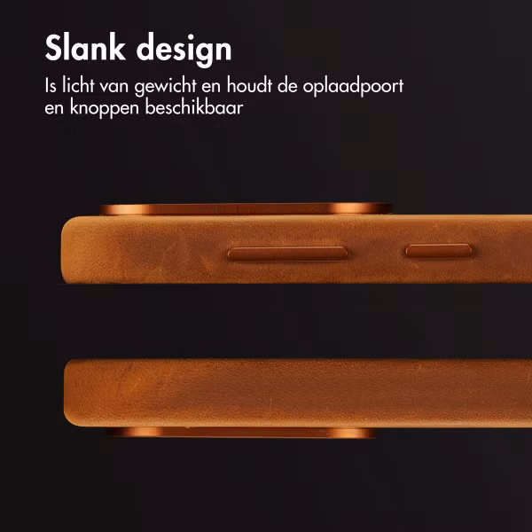 Accezz Vintage Leather Magsafe Backcover Samsung Galaxy A56 - Tabacco Cognac