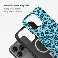 Selencia Vivid Tough Backcover met MagSafe iPhone 15 Pro Max - Wild Spots Light Blue