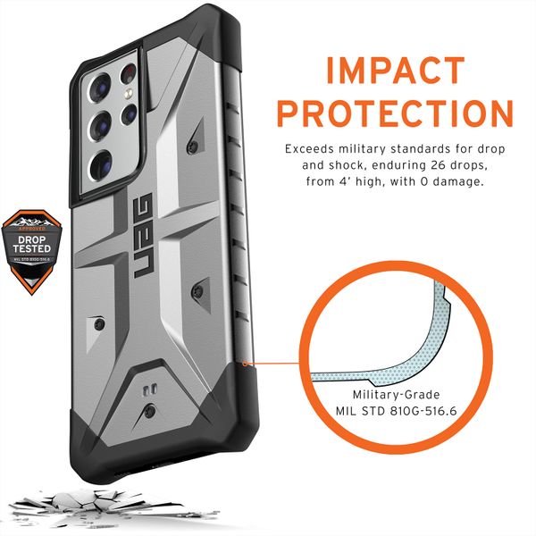 UAG Pathfinder Backcover Samsung Galaxy S21 Ultra - Zilver