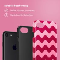 Selencia Vivid Tough Backcover iPhone SE (2022 / 2020) / 8 / 7 - Wave Vibes Lipstick