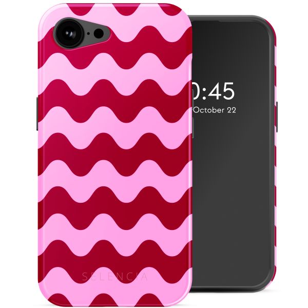Selencia Vivid Backcover met MagSafe Apple iPhone 16e - Wave Vibes Lipstick