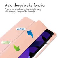 imoshion Trifold Hard Case Book Cover Apple iPad Air 11 inch (2026) M4 / (2025) M3 / (2024) M2 / Air 5 (2022) / Air 4 (2020) - Pink