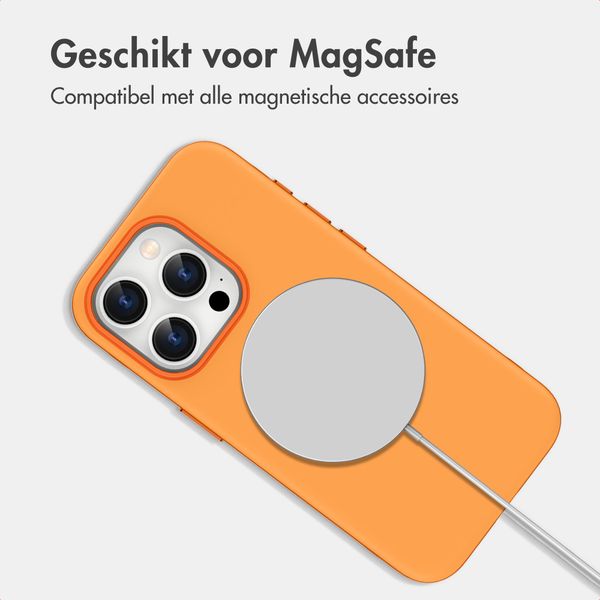 imoshion Color Backcover met Thin MagSafe Ring Apple iPhone 15 Pro - Oranje