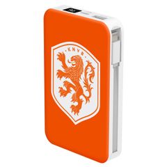 Powerbank 10.000 mAh met geïntegreerde kabels - Quick Charge en Power Delivery - Oranje Leeuw