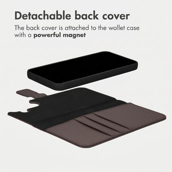 imoshion Detachable 2-in-1 Luxury Bookcase Samsung Galaxy S26 Ultra - Brown