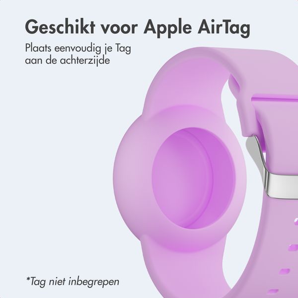 imoshion AirTag Kinderarmband - Houder voor Apple AirTag - One Size - Light Purple