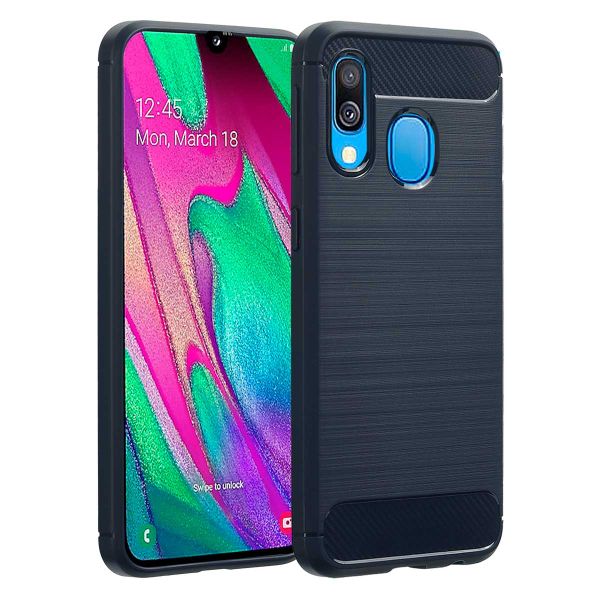 imoshion Brushed Backcover Samsung Galaxy A40 - Donkerblauw