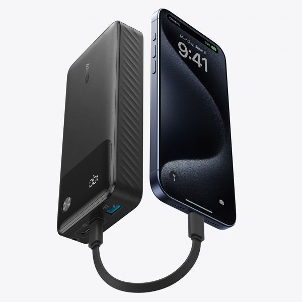 Anker Powerbank | 20.000 mAh - 30 Watt - USB-A + 2x USB-C - Zwart