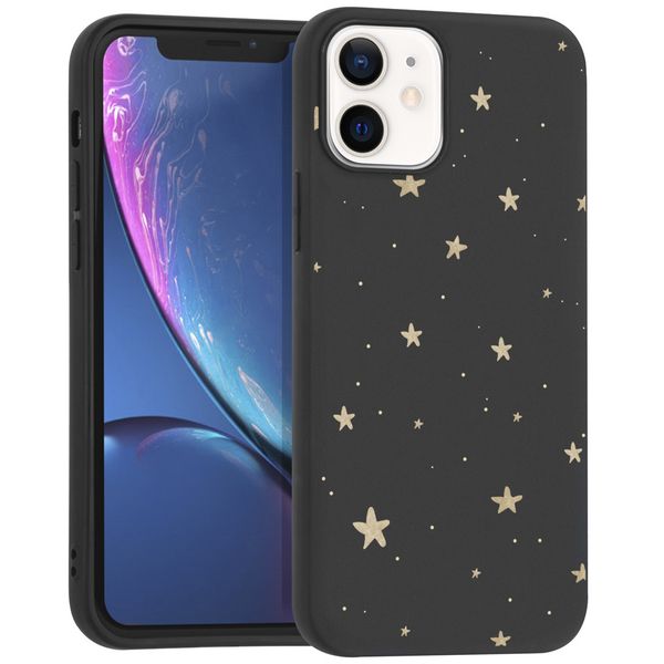 imoshion Design hoesje iPhone 12 Mini - Sterren / Zwart