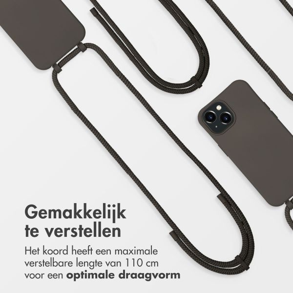 imoshion Color Backcover met afneembaar koord MagSafe Apple iPhone 15 - Black Coffee