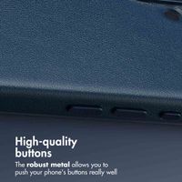 Accezz Leather Back Cover with MagSafe Apple iPhone 16 - Nightfall Blue