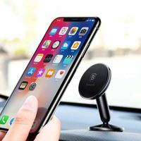 Baseus Magnetic Car Mount Samsung Galaxy A34 (5G) - Telefoonhouder auto - Dashboard of voorruit - Magnetisch - Zwart