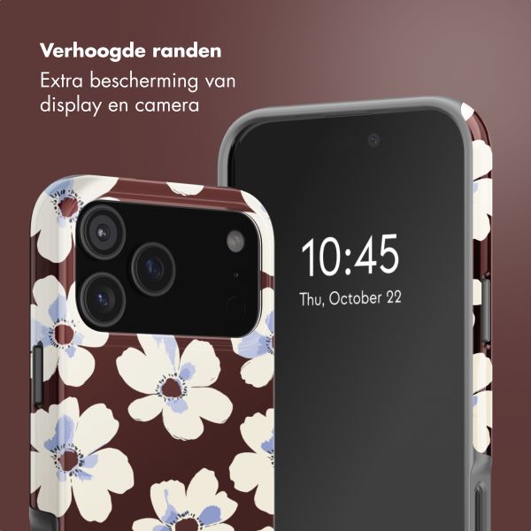 Selencia Vivid Backcover met MagSafe Apple iPhone 18 Pro / 17 Pro - Choco Flower Pop