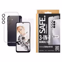 SAFE by PanzerGlass Safe 3-in-1 pack - Hoesje + screenprotector + camera protector Samsung Galaxy A25 (5G) - Transparant