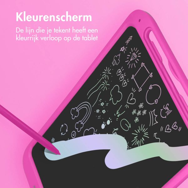 imoshion LCD Tekentablet voor kinderen - Met kleurenscherm en 2 pennen - Hot Pink