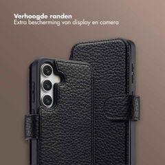 Selencia Riva Bookcase met MagSafe en Koord Samsung Galaxy S24 / S25 - Zwart