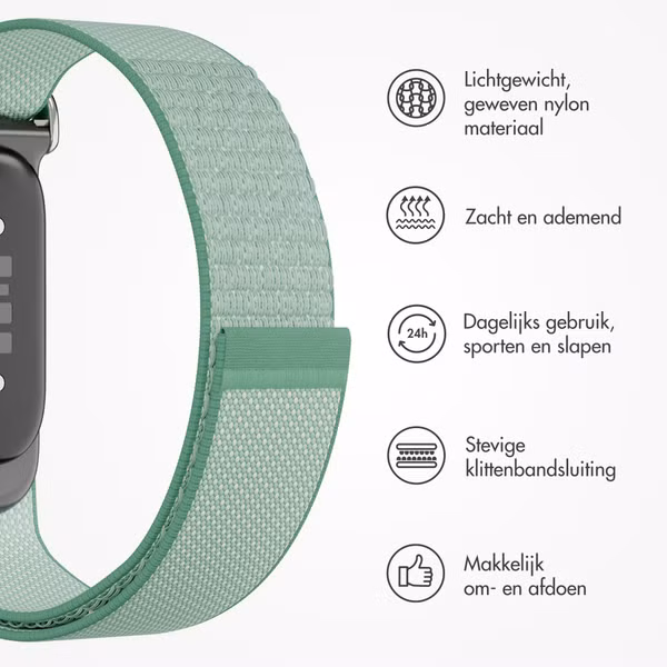 imoshion Nylon bandje Fitbit Air - Mint Green