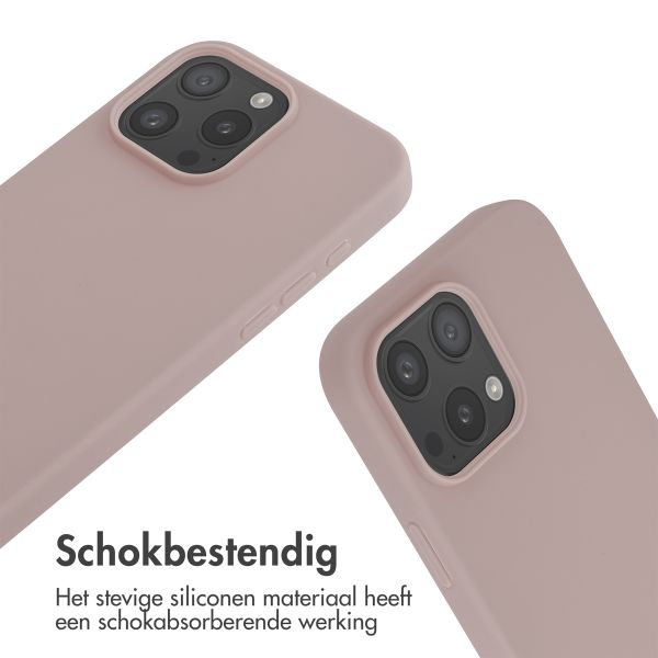 imoshion Siliconen hoesje met koord Apple iPhone 16 Pro Max - Sand Pink