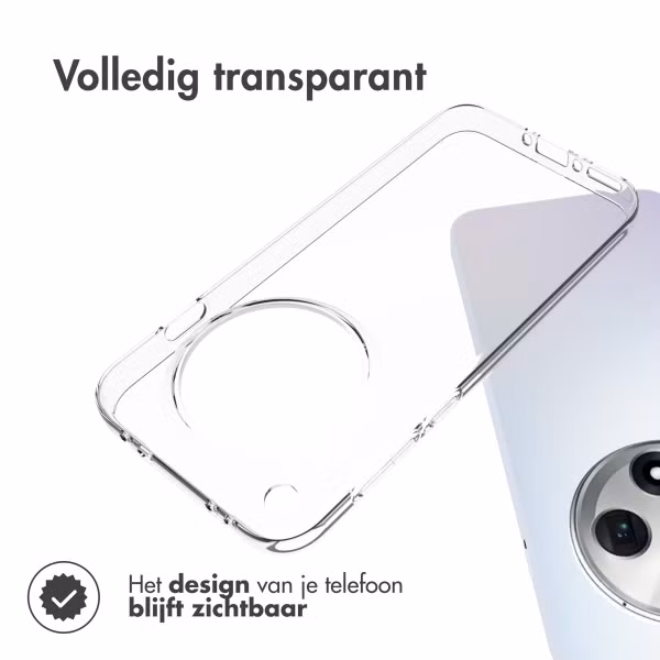 Accezz Clear Backcover Oppo Find X8 - Transparant