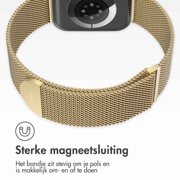 imoshion Milanees magnetisch bandje Apple Watch | 38/40/41/42 mm - Maat M - Retro Gold
