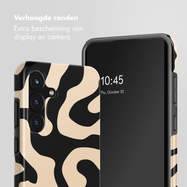 Selencia Vivid Backcover Samsung Galaxy S25 FE - Art Wave Black