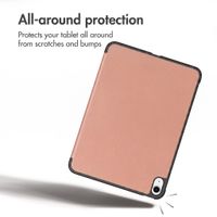 imoshion Trifold Book Case Apple iPad 11 (2025) 11 inch A16 / iPad 10 (2022) 10.9 inch - Rose Gold
