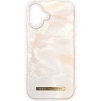 iDeal of Sweden Fashion Backcover iPhone 16 Plus - Rose Pearl Marble