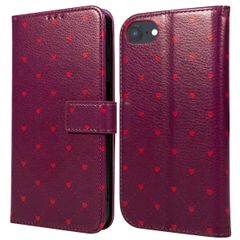 imoshion Design Bookcase Apple iPhone SE (2022 / 2020) / 8 / 7 / 6(s) - Crush Check Coral Dust