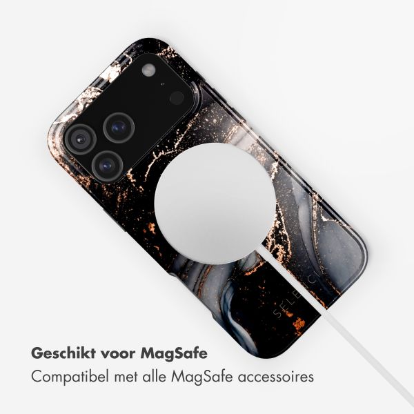Selencia Vivid Backcover met MagSafe Apple iPhone 17 Pro Max - Chic Marble Black