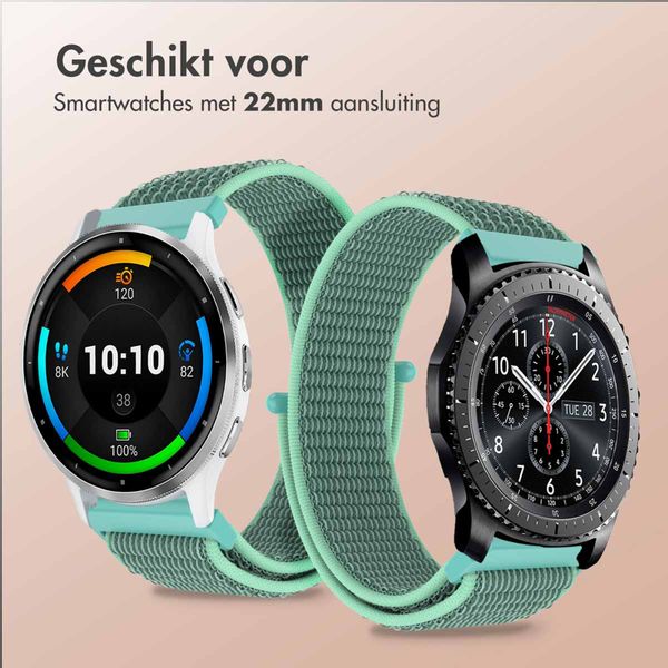 imoshion Nylon bandje  - Universeel 22 mm aansluiting - Mintgroen