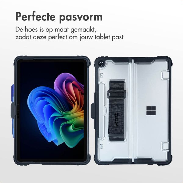 Accezz Rugged case met stand Microsoft Surface Pro 12 - Zwart